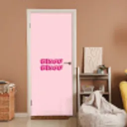 Bisou - Roze - Schaduw deurposter klein -sfeer1