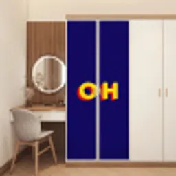 Blauw - Geel - OH - Schaduw deurposter klein -sfeer3