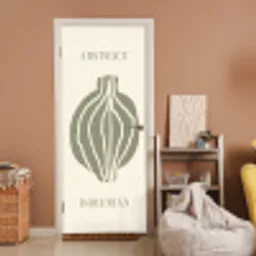Boho - Groen - Abstract deurposter klein -sfeer1