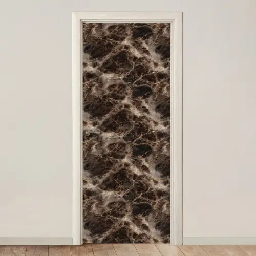 Bruin - Goud - Marmer deurposter klein 289 -3d_beige