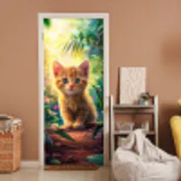 Kat - Huisdier - Natuur deurposter klein -sfeer1