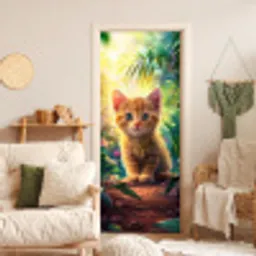 Kat - Huisdier - Natuur deurposter klein -sfeer2