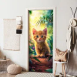 Kat - Huisdier - Natuur deurposter klein -sfeer6