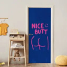 Brutaal - Grappig - Blauw deurposter klein -sfeer4