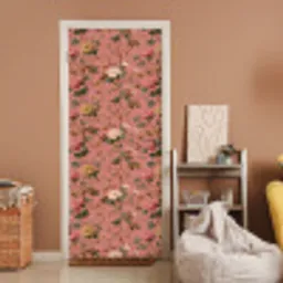 Klassiek - Botanisch - Roze deurposter klein 289 -sfeer1