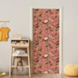 Klassiek - Botanisch - Roze deurposter klein 289 -sfeer4