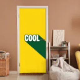 Cool - Geel - Groen deurposter klein -sfeer1