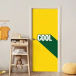 Cool - Geel - Groen deurposter klein -sfeer4