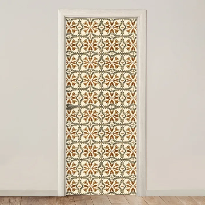 Siertegel - Patroon - Bruin deurposter klein 289 -3d_beige