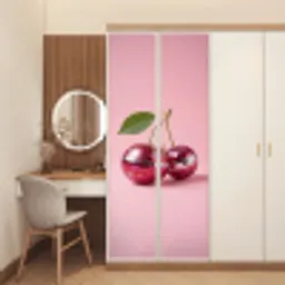 Disco - Kersen - Roze deurposter klein -sfeer3