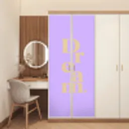 Dream - Paars - Typografisch deurposter klein -sfeer3