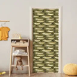 Vis - Patroon - Groen deurposter klein 289 -sfeer4