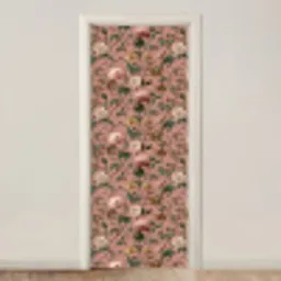 Bloemen - Klassiek - Roze deurposter klein 289 -3d_beige