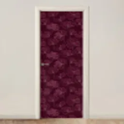 Bloemen - Patroon - Bordeauxrood deurposter klein 289 -3d_beige