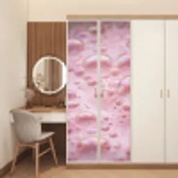 Schuim - Structuur - Roze deurposter klein -sfeer3