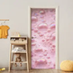 Schuim - Structuur - Roze deurposter klein -sfeer4