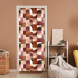Geometrie - Modern - Retro deurposter klein 289 -sfeer1