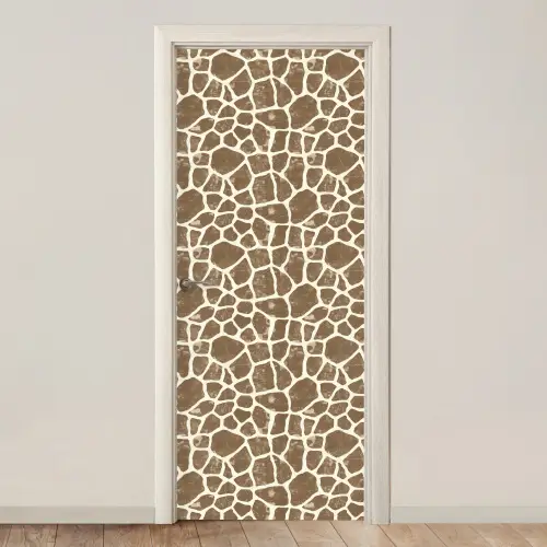 Giraf - Klassiek - Bruin deurposter klein 289 -3d_beige