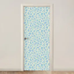 Giraf - Modern - Blauw deurposter klein 289 -3d_beige