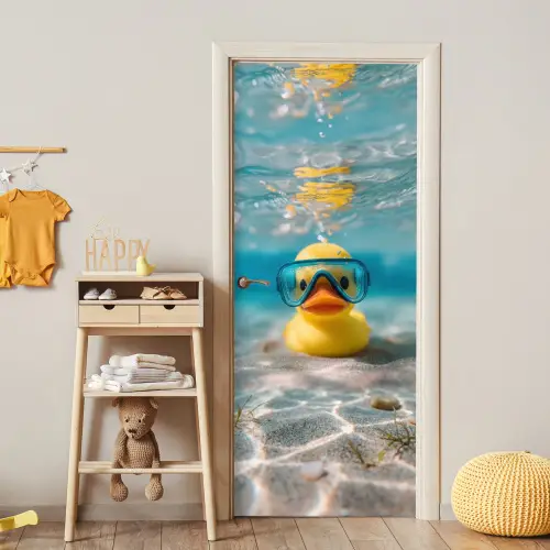 Duikbril - Eend - Water deurposter klein -sfeer4