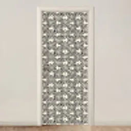 Grafisch - Patroon - Zwart deurposter klein 289 -3d_beige