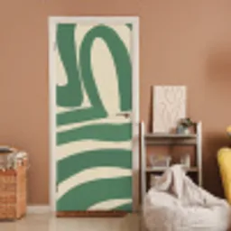 Groen - Kunst - Abstract deurposter klein -sfeer1