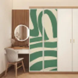 Groen - Kunst - Abstract deurposter klein -sfeer3