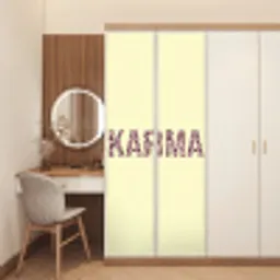 Karma - Luipaardprint - Geel deurposter klein -sfeer3