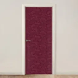 Bladeren - Patroon - Paars deurposter klein 289 -3d_beige