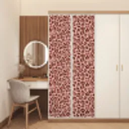 Luipaard - Patroon - Roze deurposter klein 289 -sfeer3