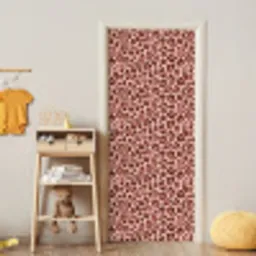 Luipaard - Patroon - Roze deurposter klein 289 -sfeer4
