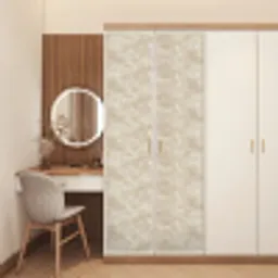 Lichtbeige - Marmer - Aders deurposter klein 289 -sfeer3