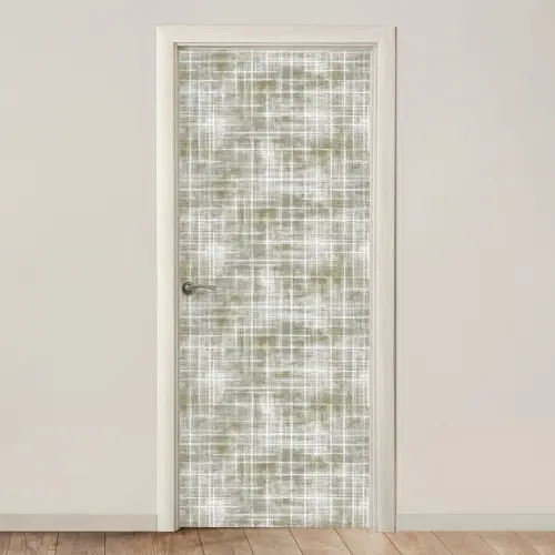 Linnen - Patroon - Groen deurposter klein 289 -3d_beige