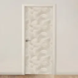 Lijnen - Waaier - Beige deurposter klein 289 -3d_beige