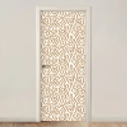 Minimalistisch - Patroon - Terracotta deurposter klein 289 -3d_beige