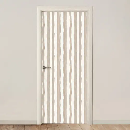 Minimalistisch - Strepen - Beige deurposter klein 289 -3d_beige