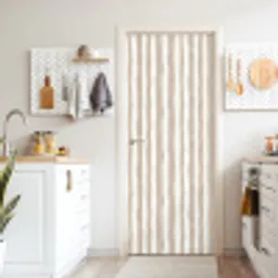 Minimalistisch - Strepen - Beige deurposter klein 289 -sfeer5