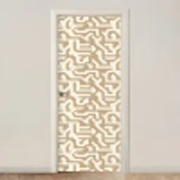 Modern - Abstract - Beige deurposter klein 289 -3d_beige