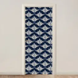 Modern - Ontwerp - Blauw deurposter klein 289 -3d_beige