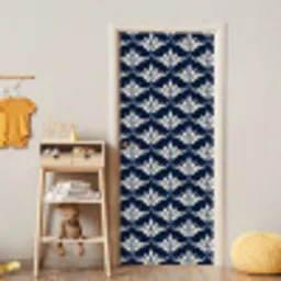Modern - Ontwerp - Blauw deurposter klein 289 -sfeer4