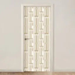 Modern - Geometrisch - Beige deurposter klein 289 -3d_beige