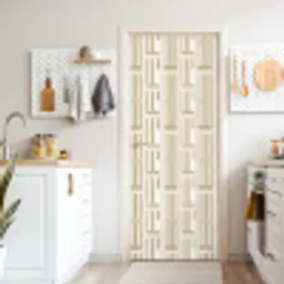 Modern - Geometrisch - Beige deurposter klein 289 -sfeer5