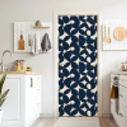 Modern - Geometrisch - Blauw deurposter klein 289 -sfeer5