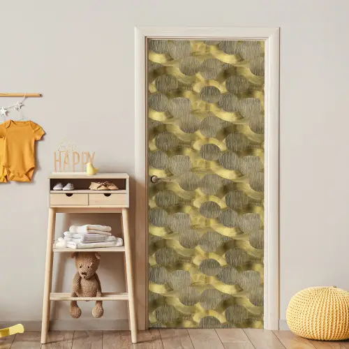 Modern - Geometrisch - Goud deurposter klein 289 -sfeer4