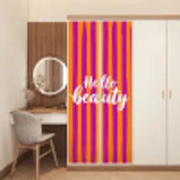 Modern - Hello - Oranje deurposter klein -sfeer3