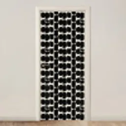 Modern - Patroon - Zwart deurposter klein 289 -3d_beige