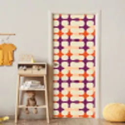 Modern - Patroon - Kleurrijk deurposter klein 289 -sfeer4