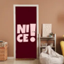 Nice - Uitroepteken - Rood deurposter klein -sfeer1