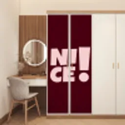 Nice - Uitroepteken - Rood deurposter klein -sfeer3