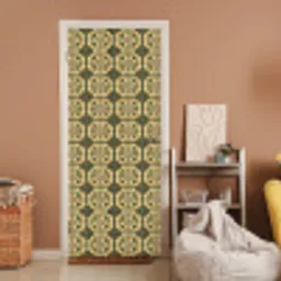 Ornament - Patroon - Groen deurposter klein 289 -sfeer1